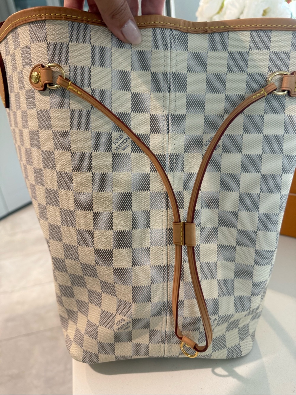 Louis Vuitton Neverfull GM - Damier Azur with Rose Ballerine Pink interior - LV - Picture 5 of 16